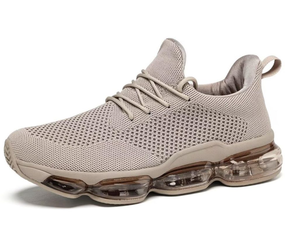 Men's Air Running Shoes Non Slip Workout Casual Sport Shoes for Men Basketball Sneakers Fashion Tennis Sport Fitness Cross Trainers - Z06 Khaki